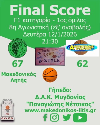 🏀 Με νίκη ξεκίνησε το 2026